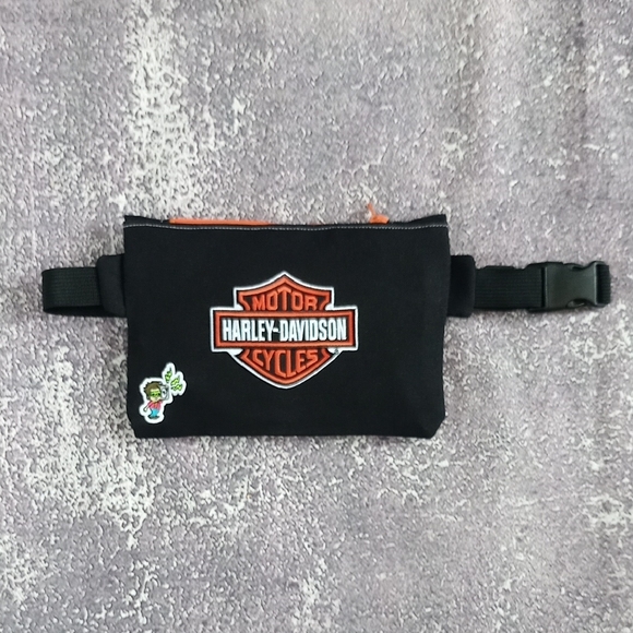 Reworked Harley-Davidson Benny Bag Fanny Pack UNISEX (HANDMADE) - Picture 5 of 11